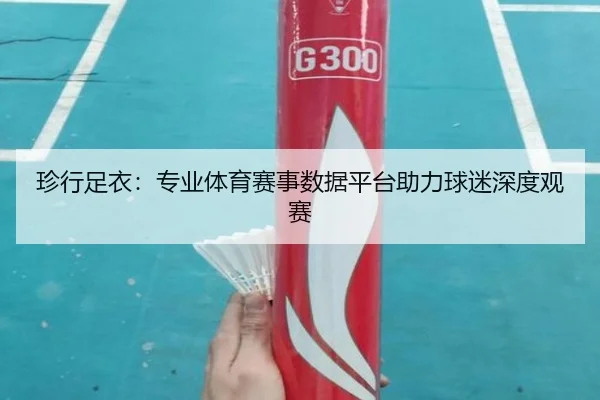 珍行足衣：专业体育赛事数据平台助力球迷深度观赛